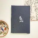Notes A5 granatowy z krukiem