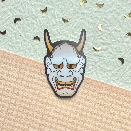 Naklejka maska hannya